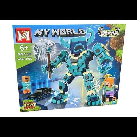 Конструктор My World " Боевой робот " 494 детали — фото 1