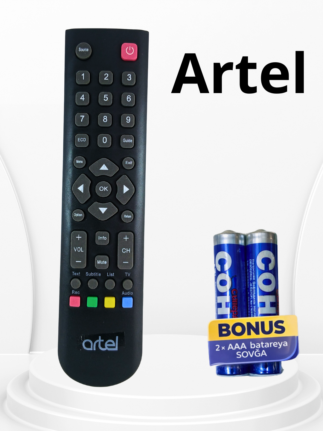 Пульт дистанционного управления Artel для телевизоров с ИК управлением