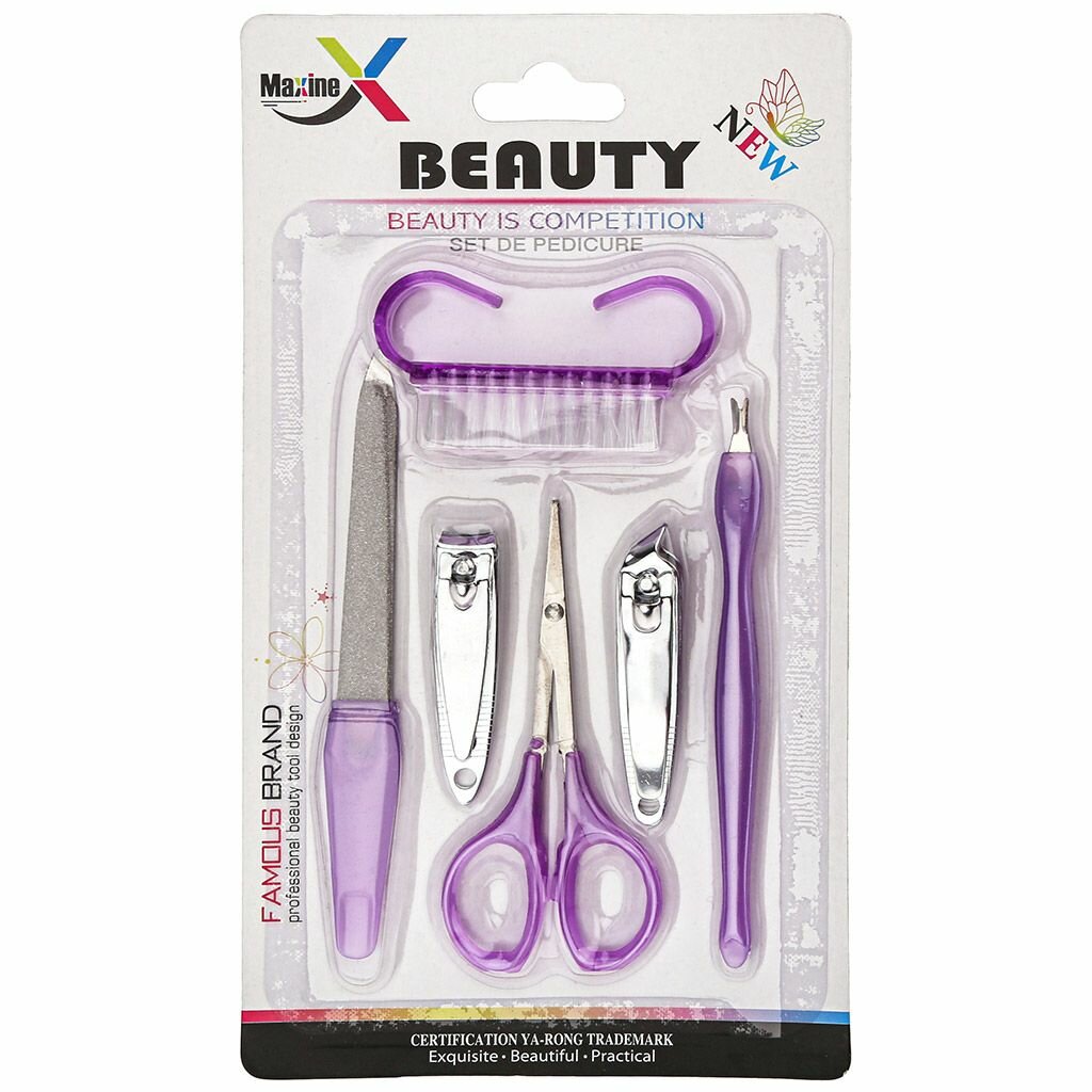 Маникюрный набор 6 предметов, в блистере