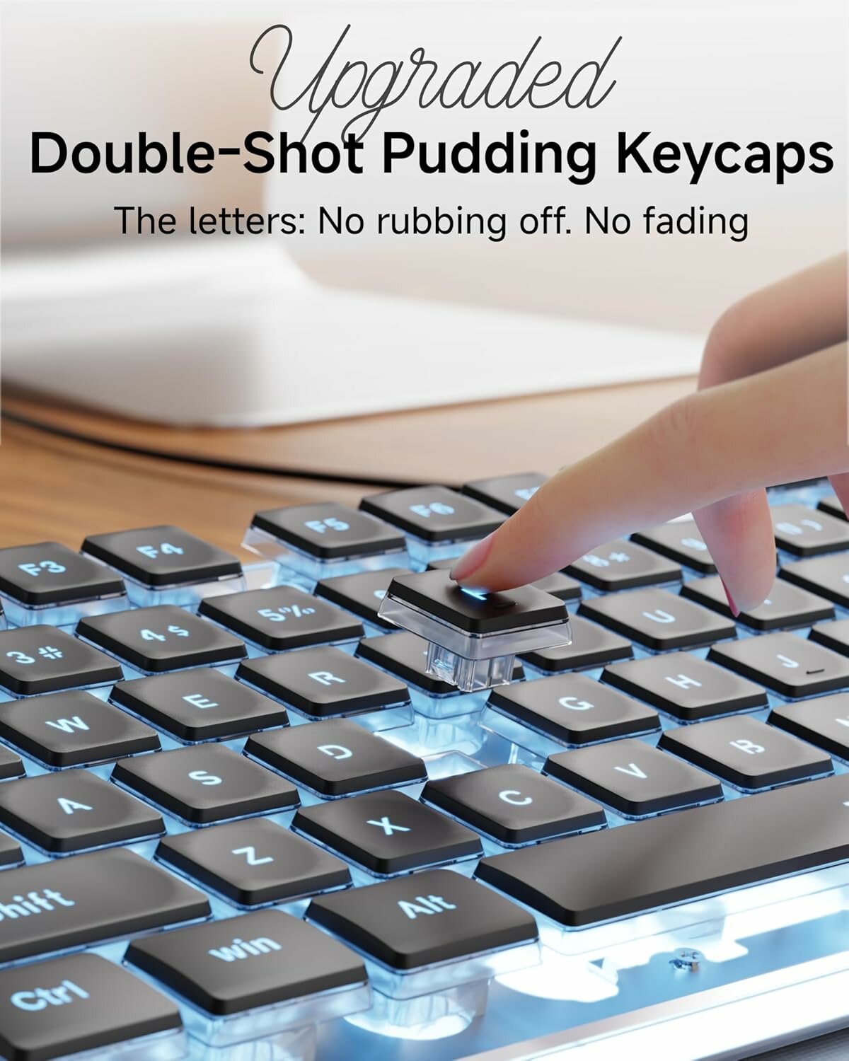 Мембранная клавиатура Eweadn GX710S, черная, проводная, для домашних и офисных компьютеров.