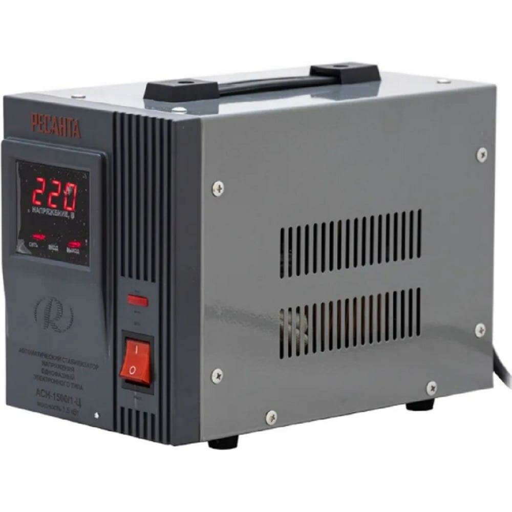 Стабилизатор напряжения однофазный Ресанта АСН 1500/1-Ц 63/6/3