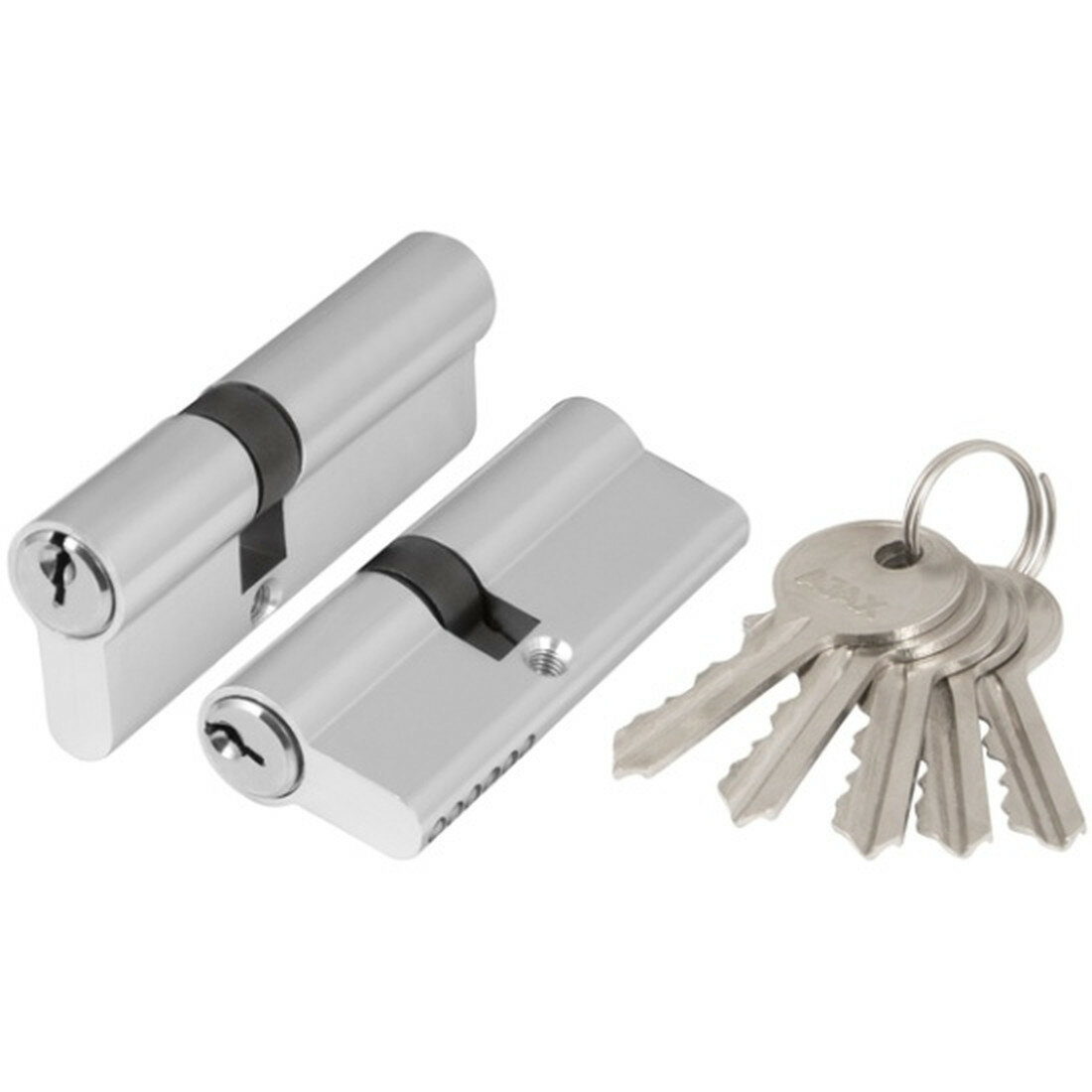 Цилиндровый механизм Ajax (AX100) AX1000Key80 (35+10+35) CP хром