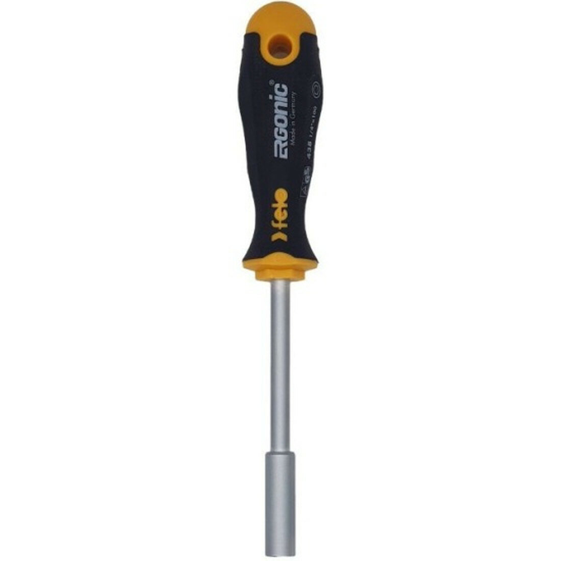 Отвертка Felo Ergonic 43812540, с насадкой 1/4", многокомпонентная ручка