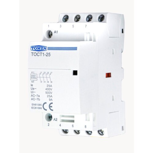 Контактор модульный TOMZN TOCT1 63А 230В 2NO нормально открытый 1472₽