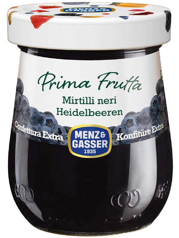 Конфитюр MENZ&GASSER Prima Frutta экстра Черника /стекло/ 340г