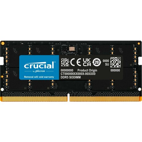 Crucial 481GB Модуль памяти DDR5-5600 SODIMM 1617300₽