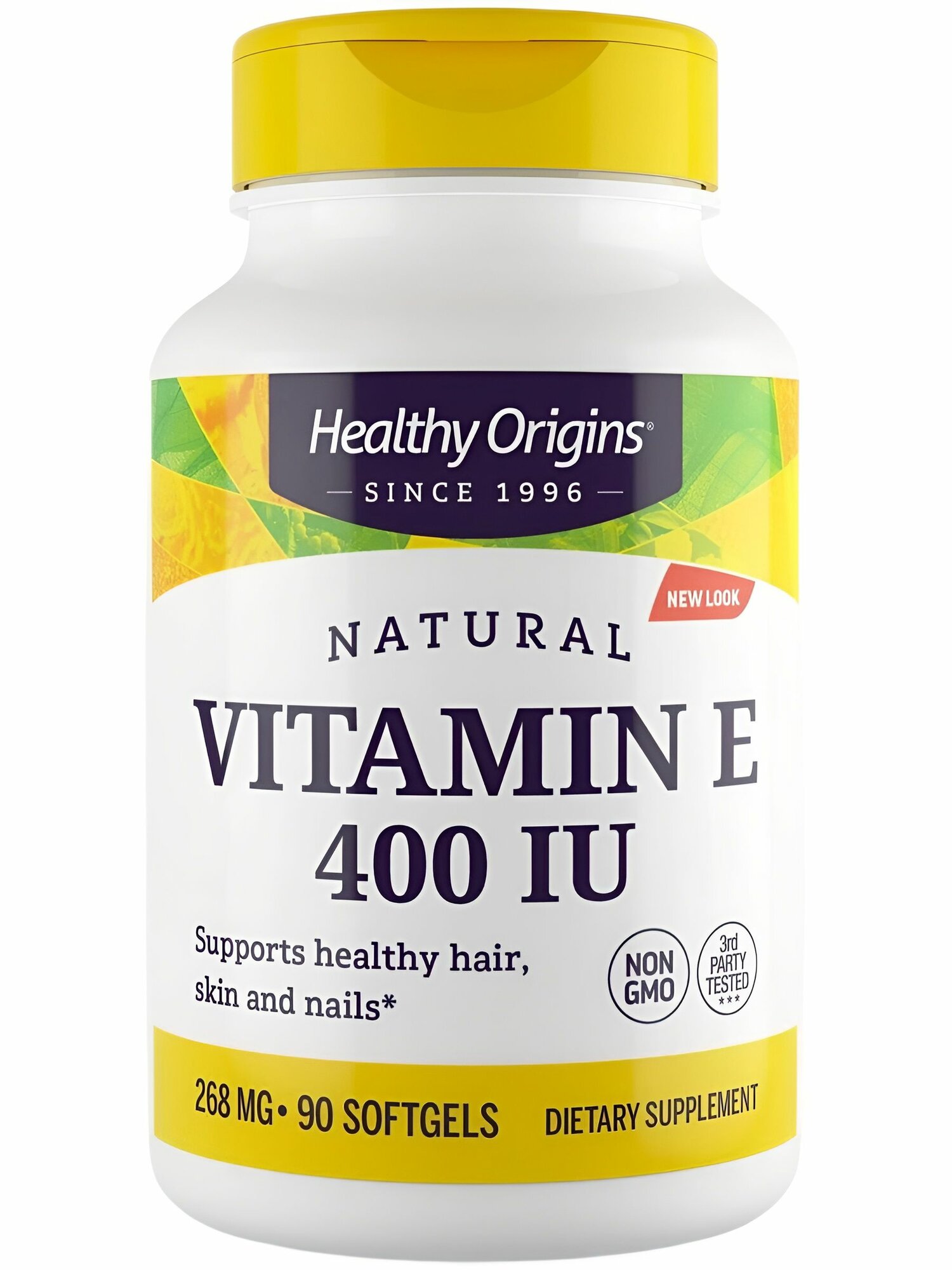 Картинки Витамин Е Healthy Origins 400 МЕ 90 капсул, для иммунитета, кожи и антиоксидантной защиты