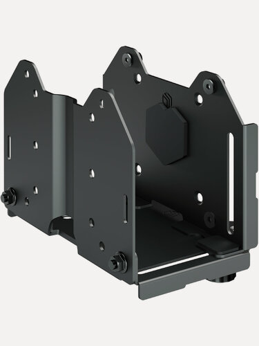 Изображение товара Универсальный кронштейн для мини ПК ONKRON A2N крепление для Mac mini, держатель для роутера, до 5 кг, чёрный