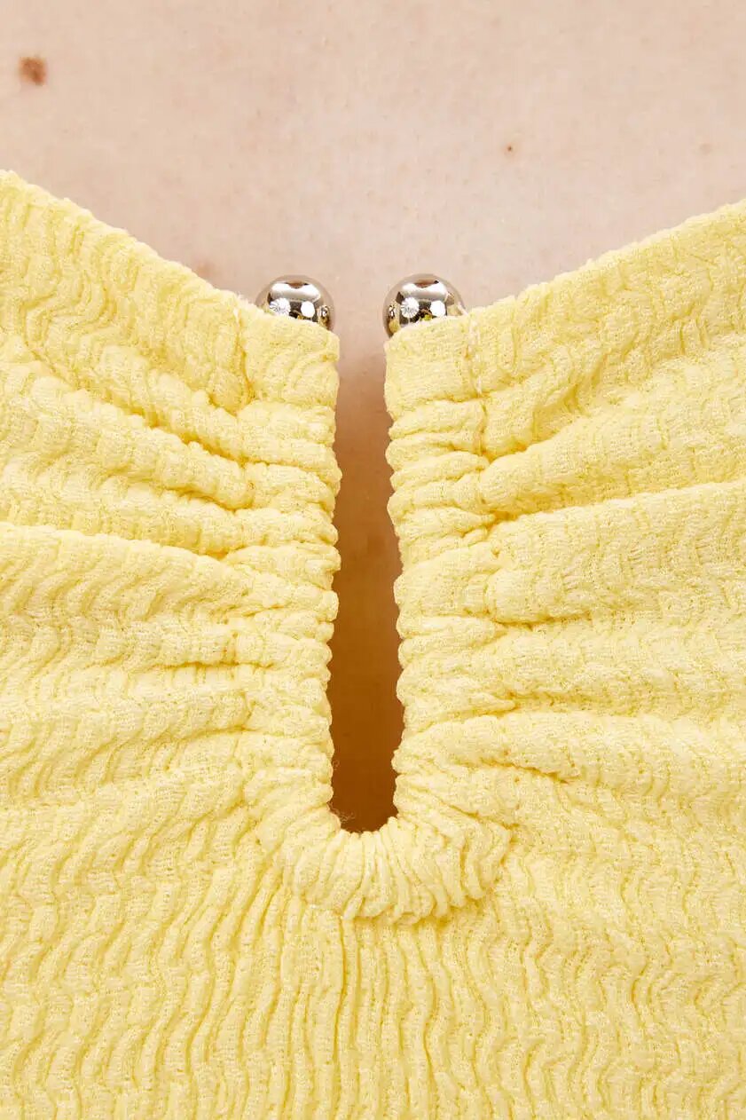 Лонгслив Selfie, размер S, , желтый — фото 1