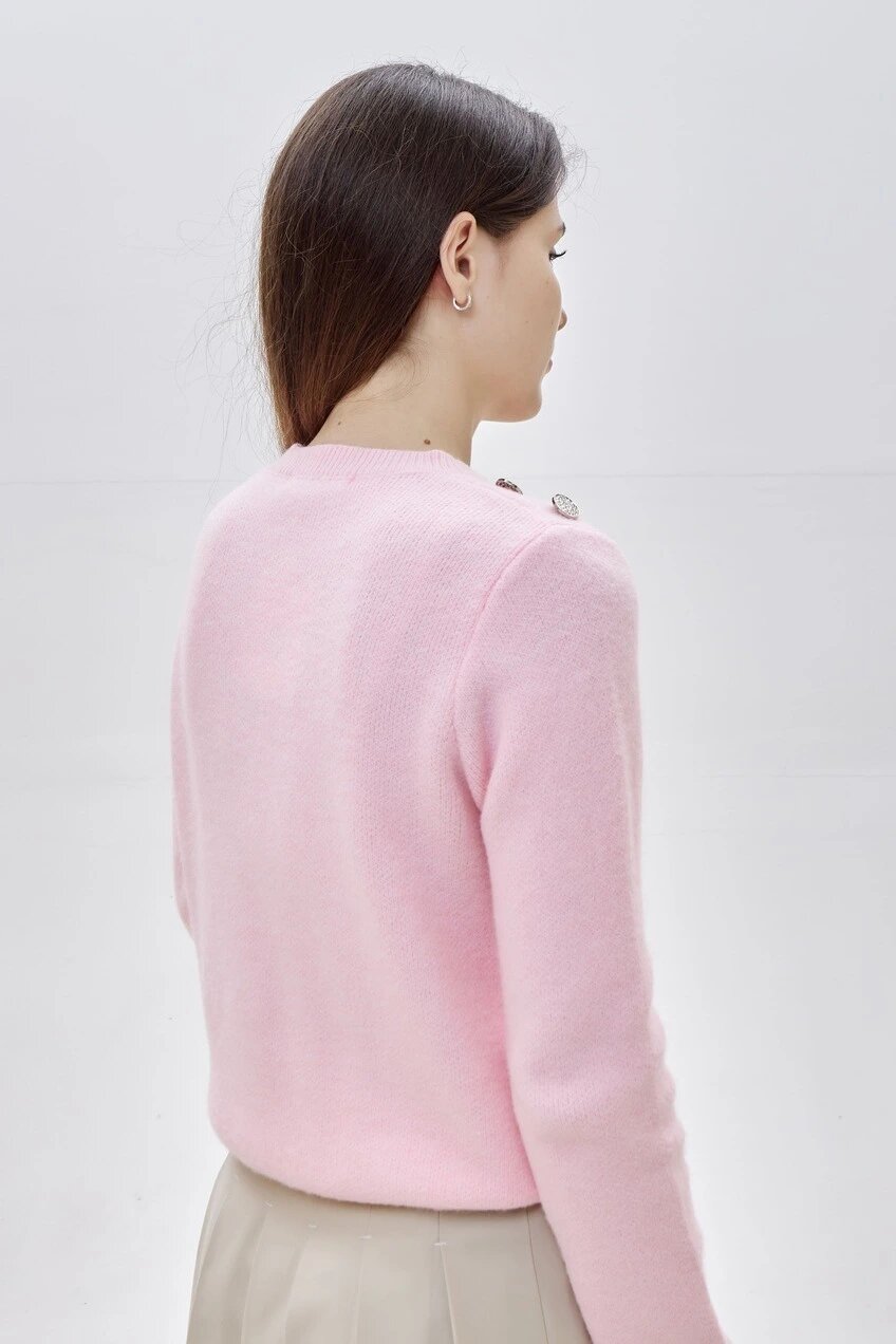 Свитер Selfie, размер S, , розовый — фото 1