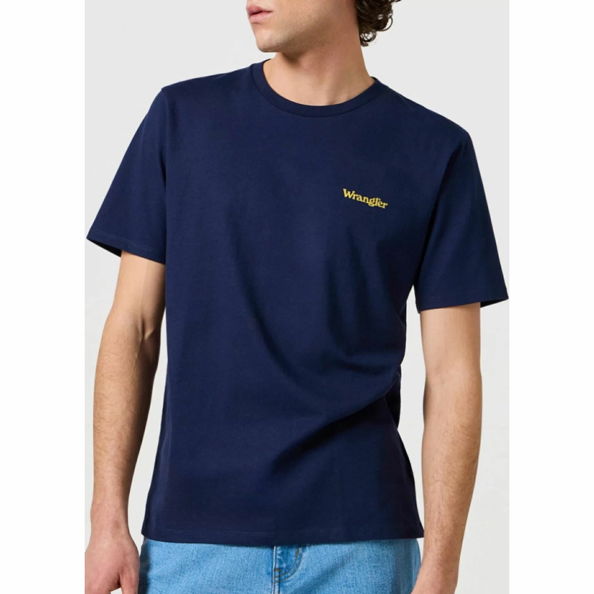 Футболка Wrangler Men Logo Tee, размер M, cиний