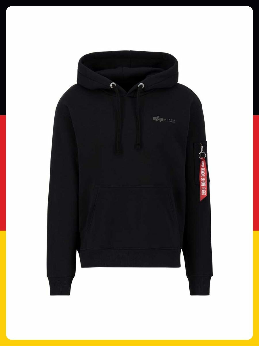 Худи спортивное ALPHA INDUSTRIES, размер _XL, , черный