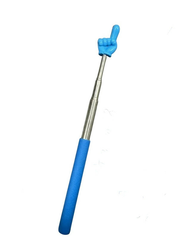 ДВЕ Указки с пальцем телескопические черно-белая+голубая — фото 1