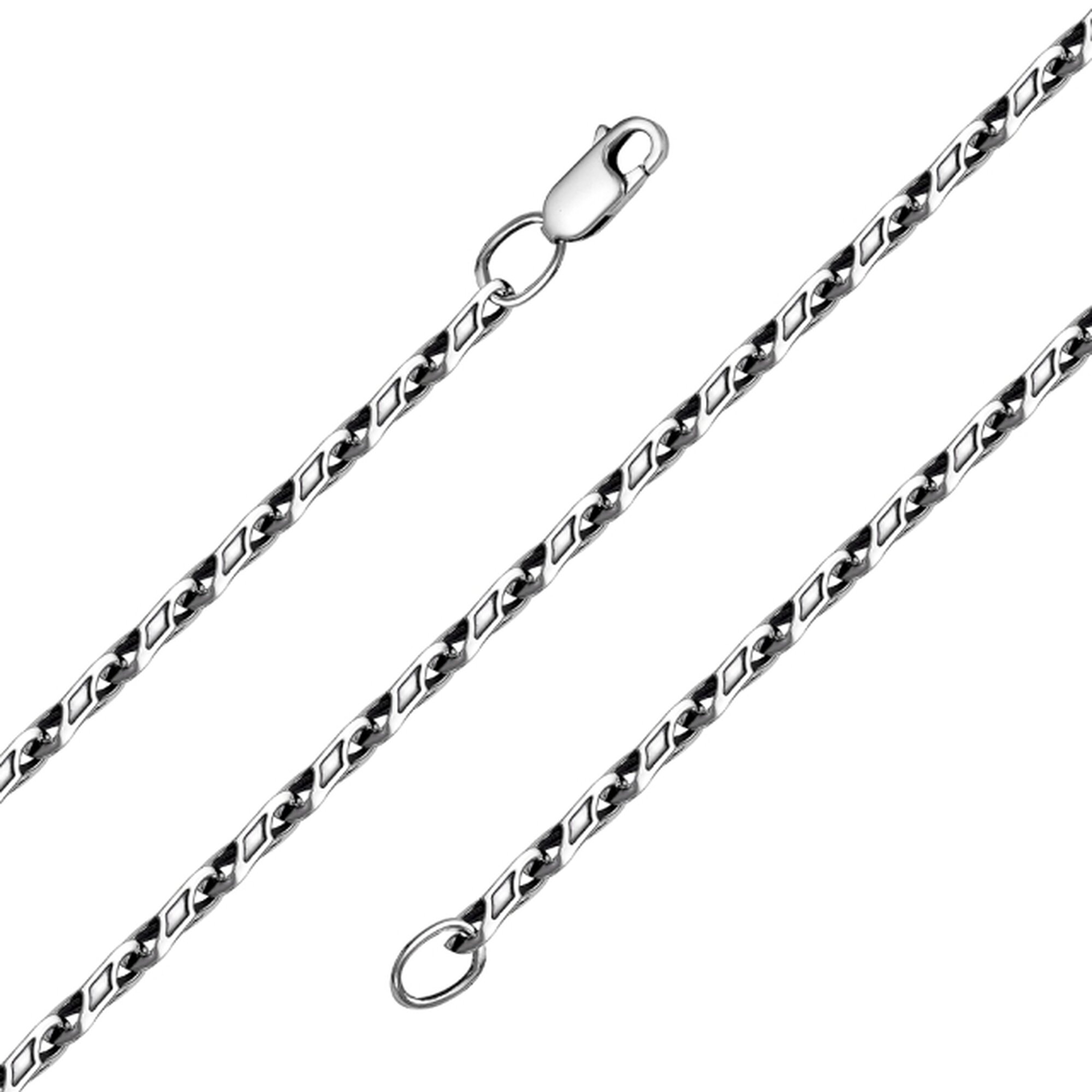 Цепь Diamant online, серебро, 925 проба, чернение, длина 55 см, средний вес 11.34 г, , золотистый
