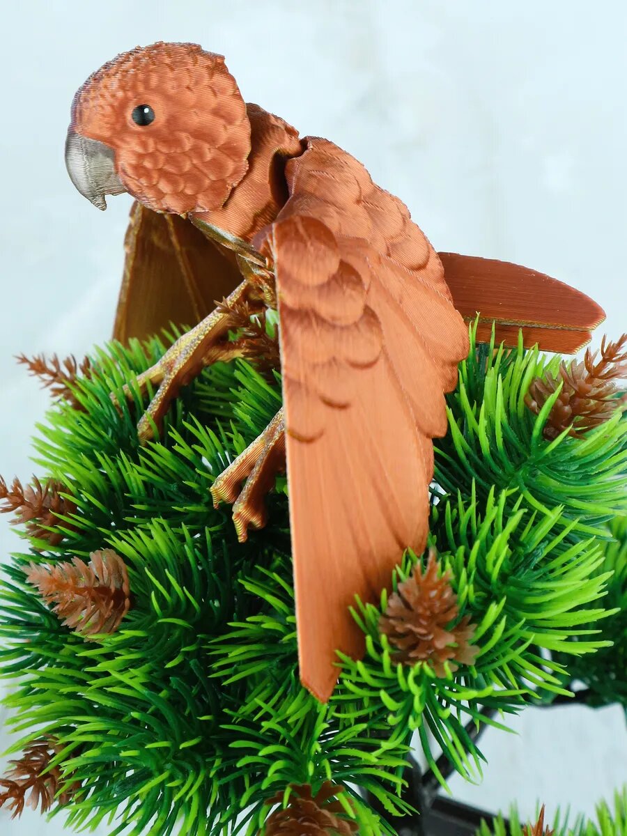 Попугай игрушка детская подвижная птичка