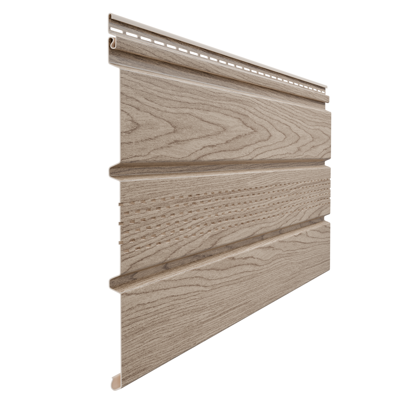 Docke LUX  Софит с центральной перфорацией  Сибирский   длина 300 см  толщина 1 2 мм