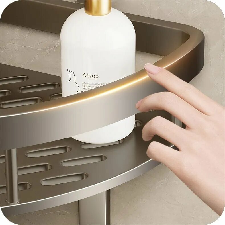 Полка для ванной комнаты Угловая 3 ярусная 1 шт