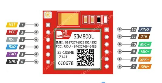 SIM800L GPRS GSM модуль c TTL интерфейсом — фото 1