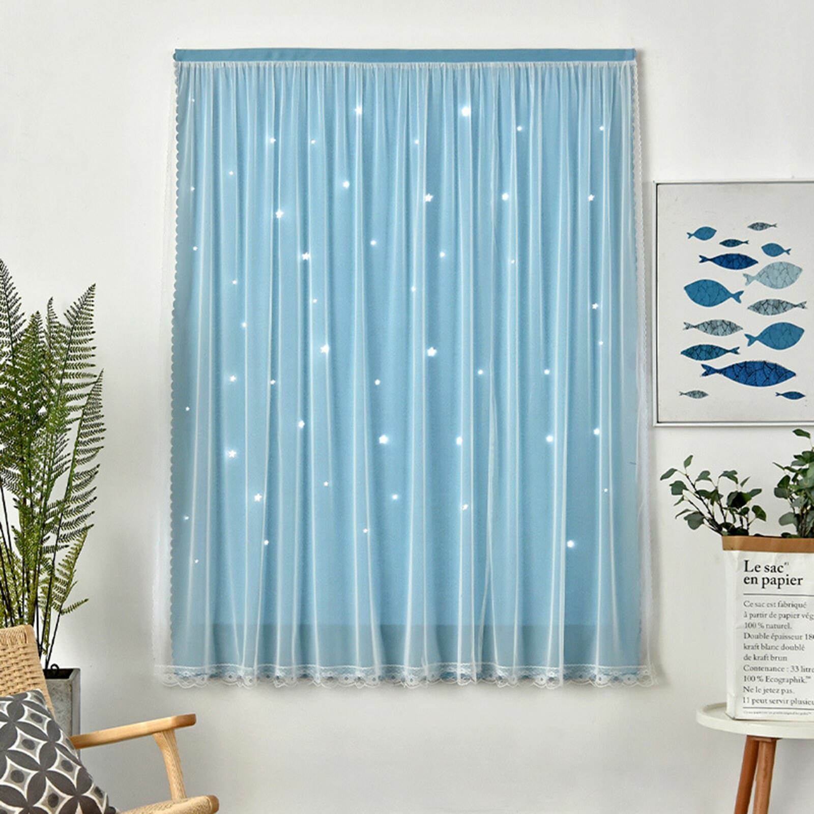 Самоклеящиеся портативные плотные шторы 1,2x1,8 м, простые в установке, окно спальни