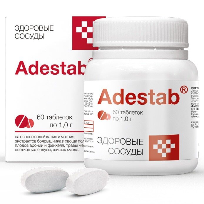 Изображение PEPTIDES Адестаб 60 таблеток