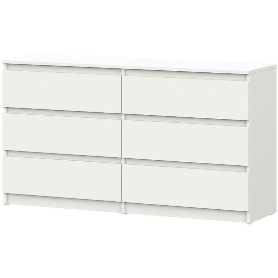 Комод Арника Мебель с ящиками 1,38м Денвер, белый