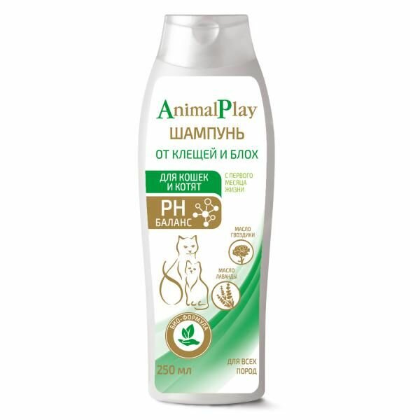 Шампунь для кошек репеллентный Animal Play 250мл