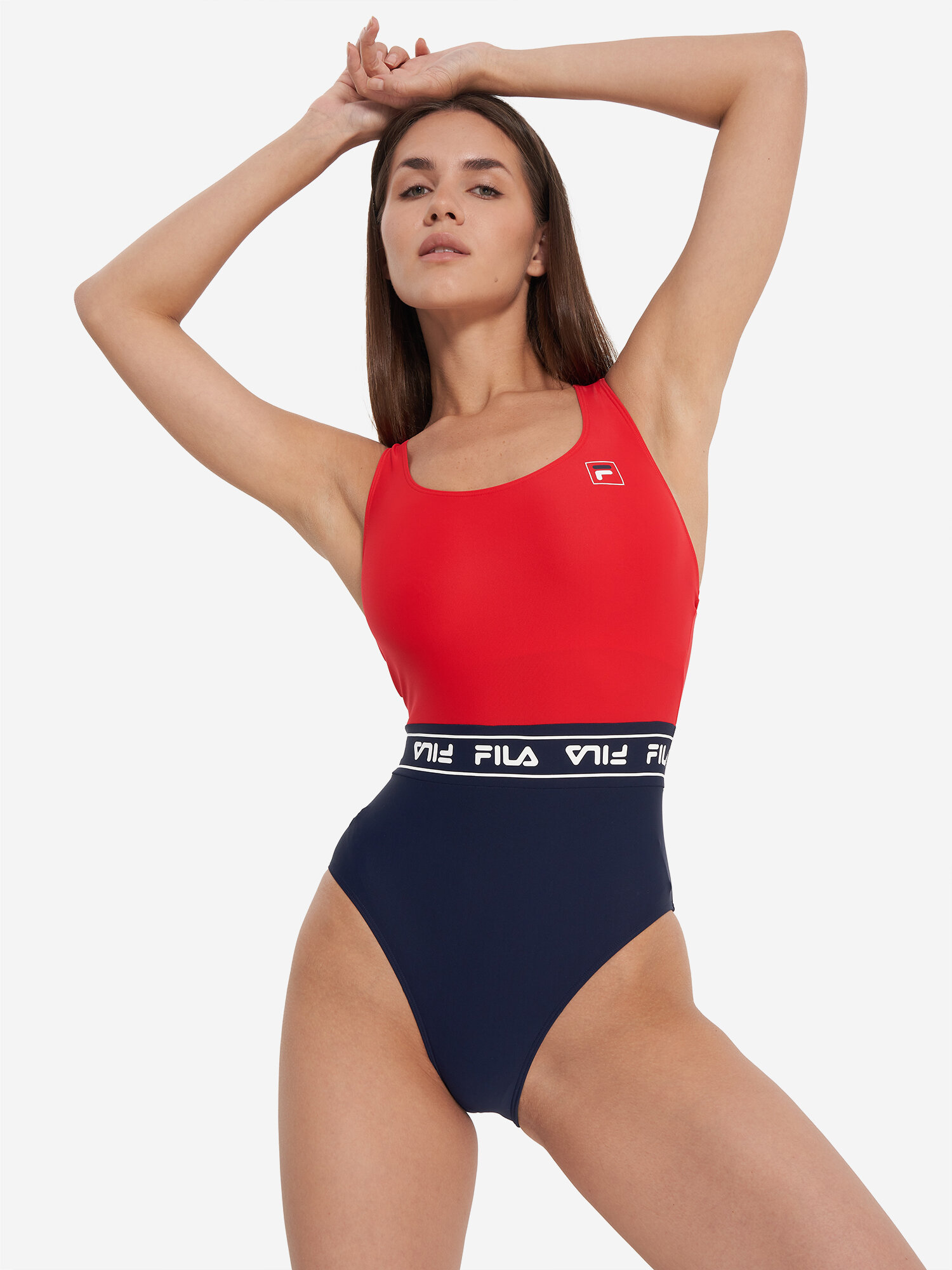 Купальник Fila Women's Swimsuit, размер 46, красный/синий