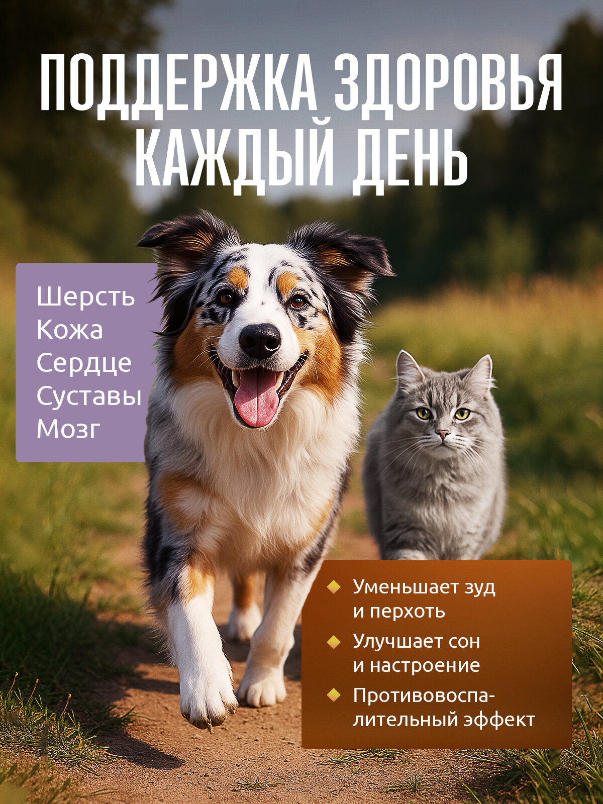 Масло лосося "ПолканЪ", для собак и кошек, улучшает состояние кожи и шерсти — фото 1
