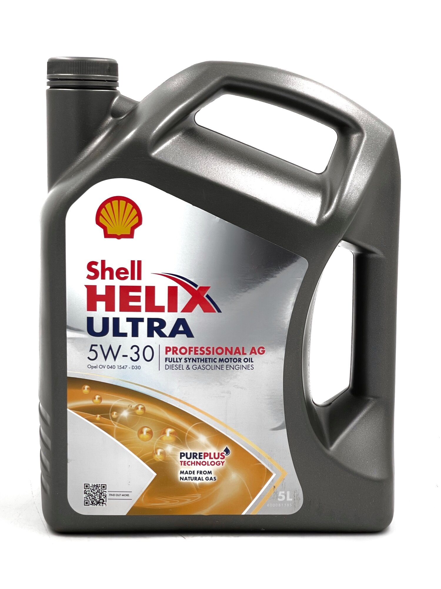 Масло моторное Shell Helix Ultra 5w-30 Professional AG , 5 литров, синт