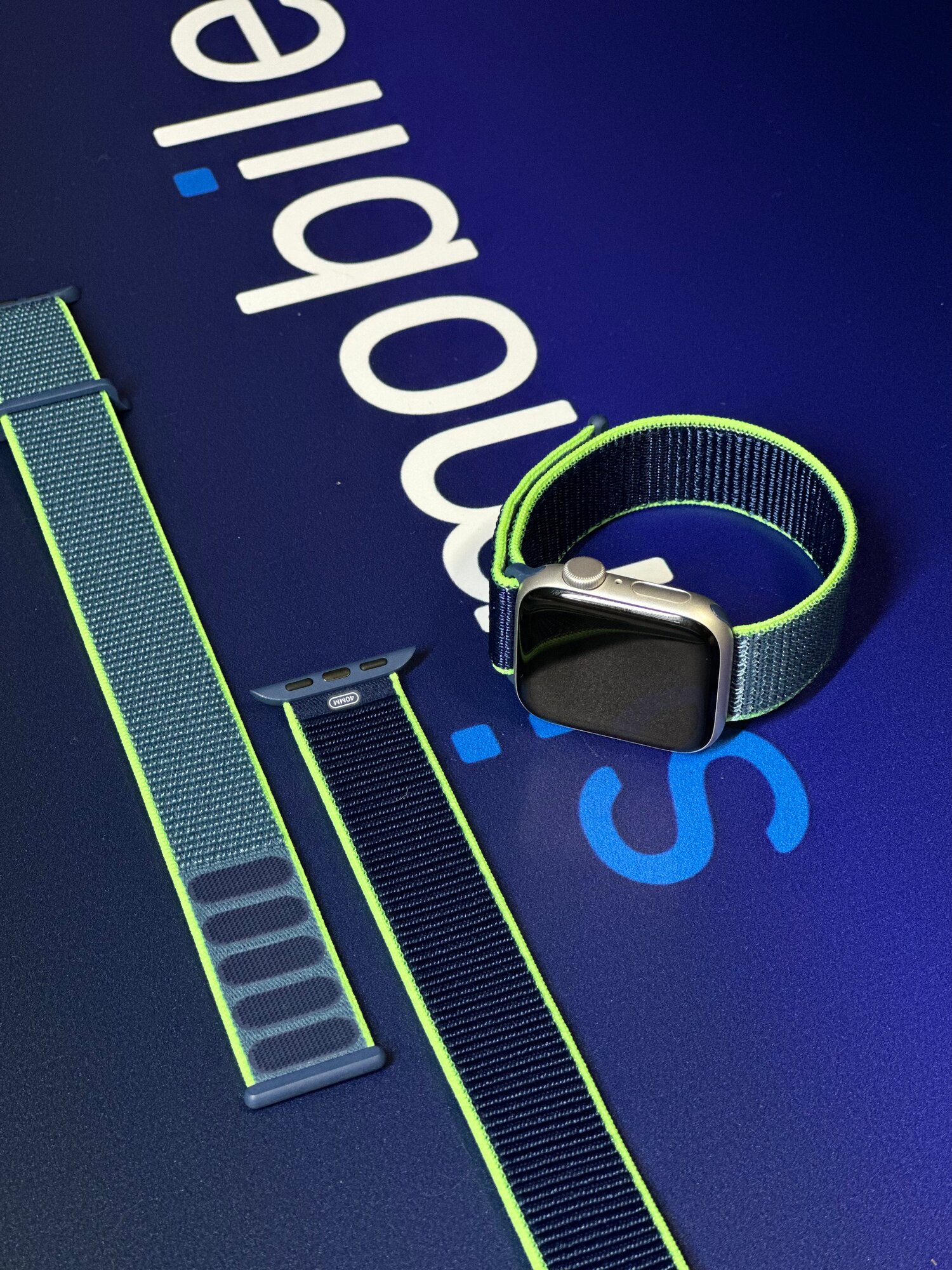 Оригинальный нейлоновый ремешок Apple, без коробки Lime Neon 38-40-41-42mm