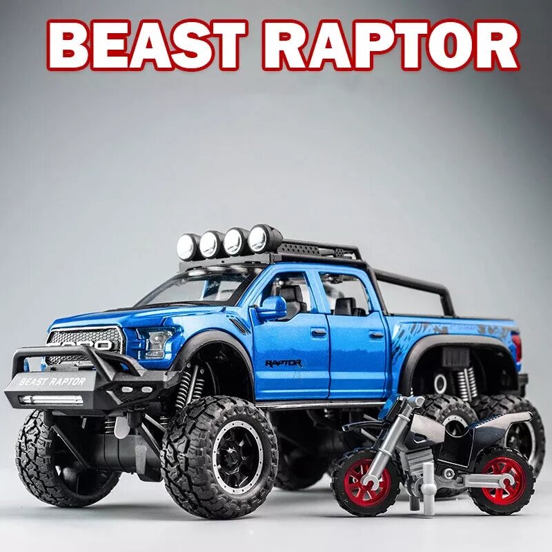 Машинка металлическая "Ford Raptor", пластик, металл, масштаб 1:24, 2 детали