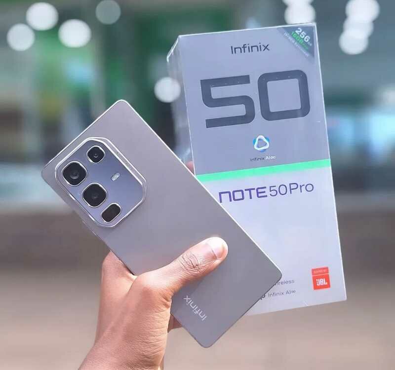 Смартфон Infinix Note 50 Pro, 12+12/256Гб, AMOLED 144Гц, 5200mAч 90W, беспроводная зарядка Серый — фото 1