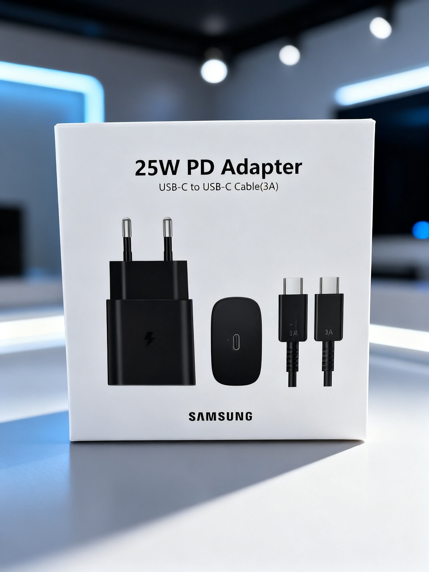 Зарядное устройство 25Вт , кабель в комплекте, USB Type-C, очень быстрое зарядное устройства