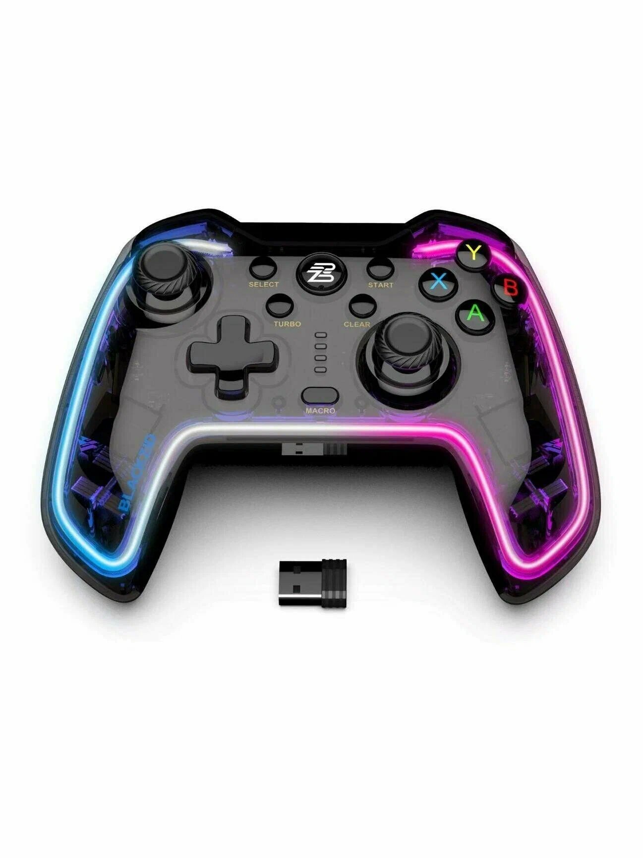 Геймпад BlackZid Mark II BLZ-GMARK2 для Android TV/Windows/Steam с RGB-подсветкой черный