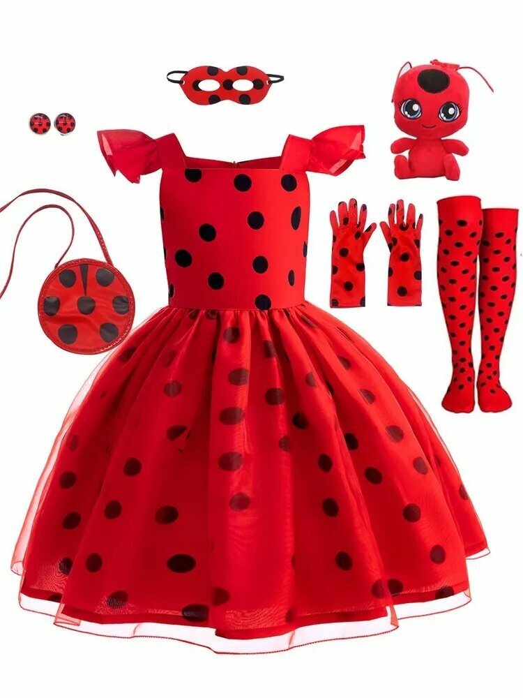 Платье карнавальное LadyBug Леди Баг