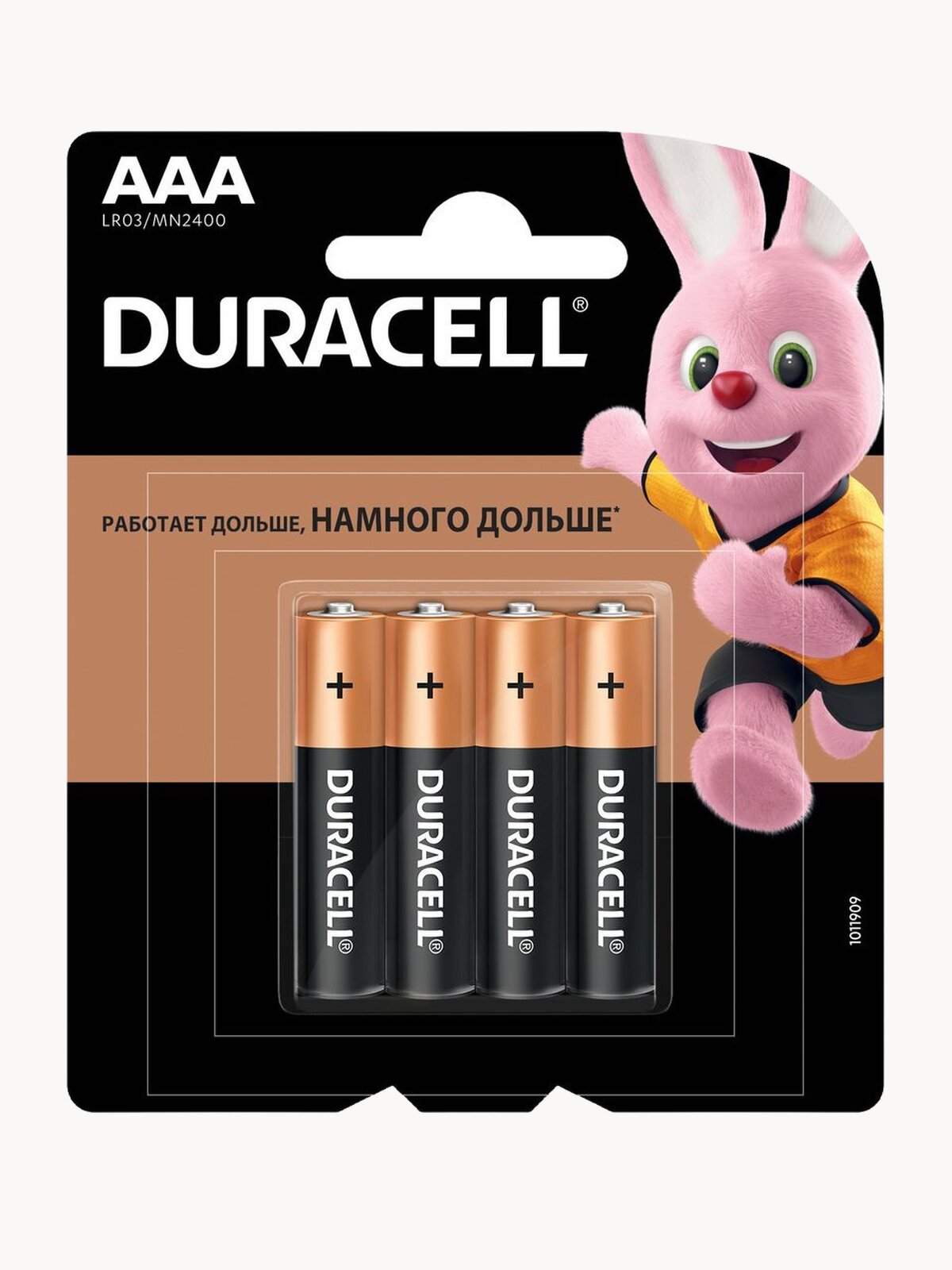Duracell Батарейки щелочные Basic ААA/LR03 4 шт. блистер Б0026813