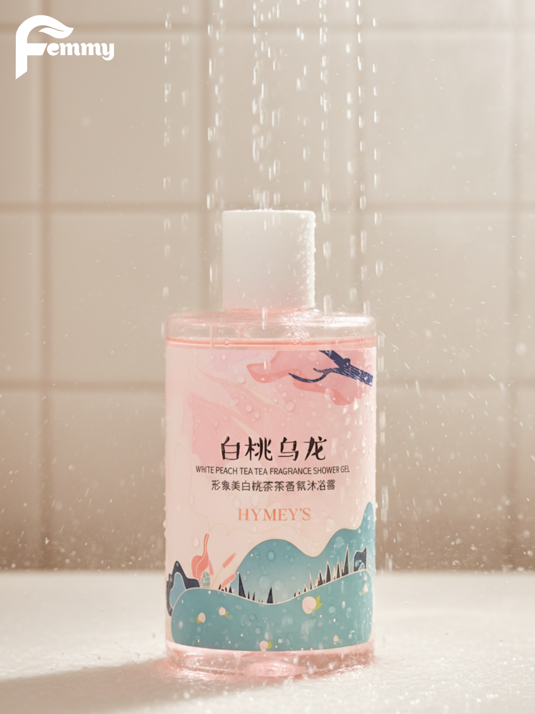 Гель для душа увлажняющий с ароматом персика парфюмированный, 250мл — фото 1