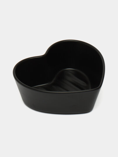 Форма для десертов GOLD "HAPPY KITCHEN", керамика, сердечки, 2 шт — фото 1