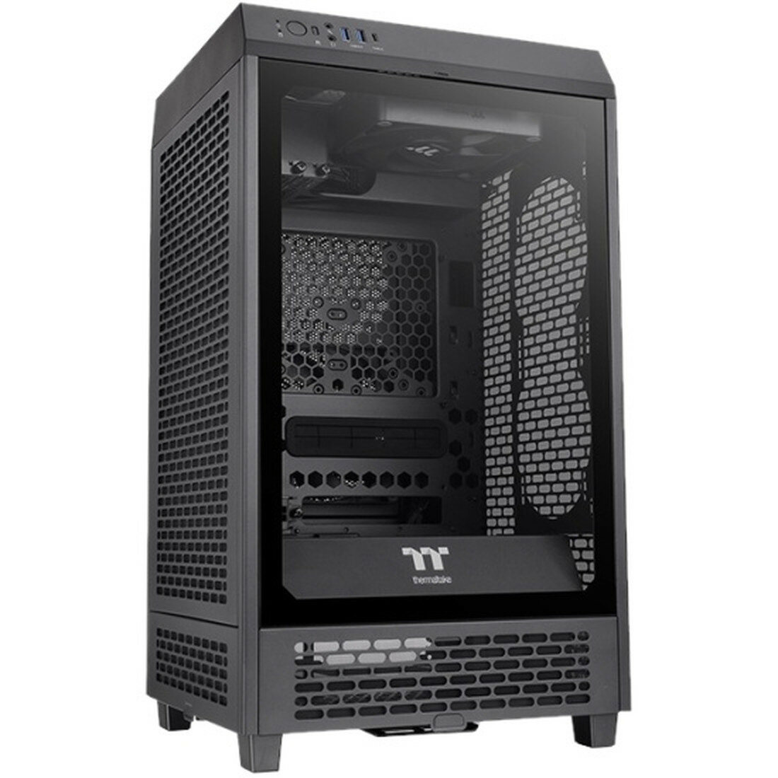 Корпус Thermaltake "The Tower 200", Mini-ITX, черный, без блока питания