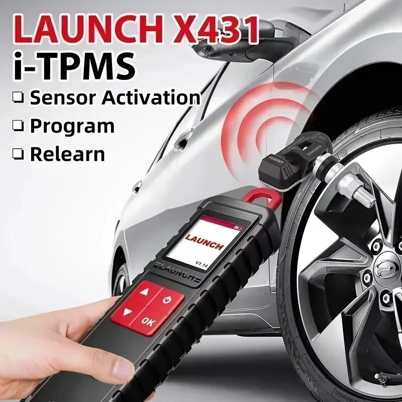 LAUNCH I-TPMS Инструмент для диагностики давления в автомобильных шинах Модернизированная программа датчиков TSGUN 315/433 МГц может работать автономным приложением i-TPMS, i-TPMS — фото 1