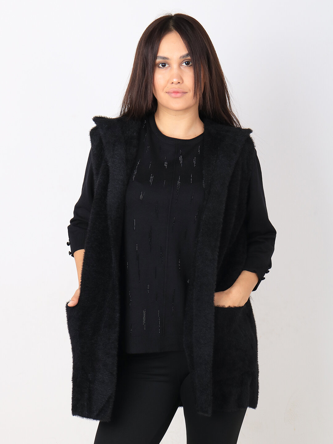 Жилет спортивный , размер One Size, черный — фото 1