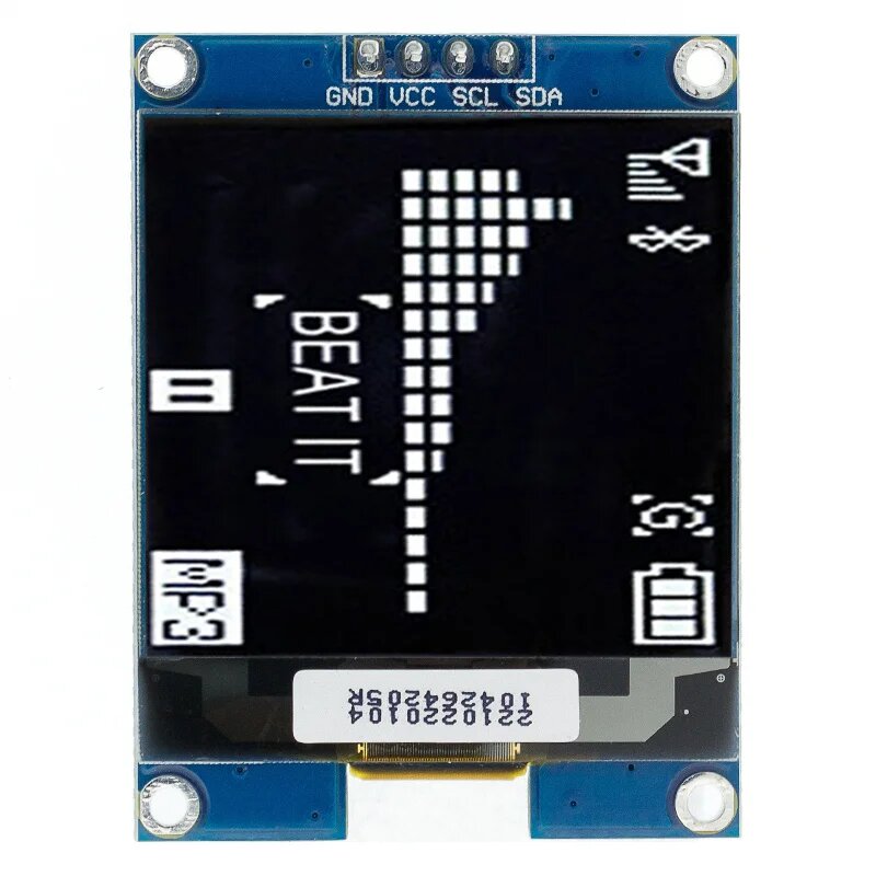 1,5-дюймовый 128x128 OLED-экранный модуль CH1107 для Raspberry Pi для STM32 для Arduino, Белый