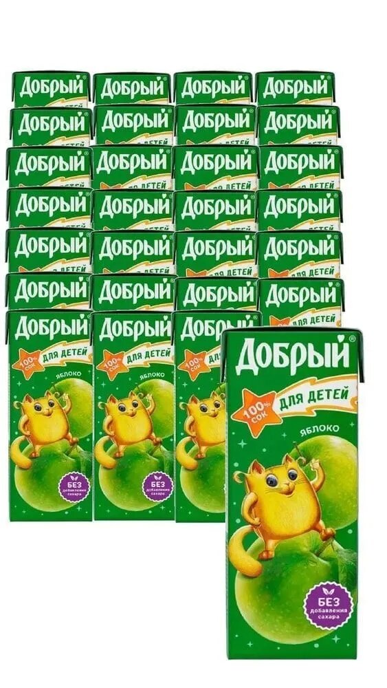 Добрый 02л Яблоко сок27шт Dobry