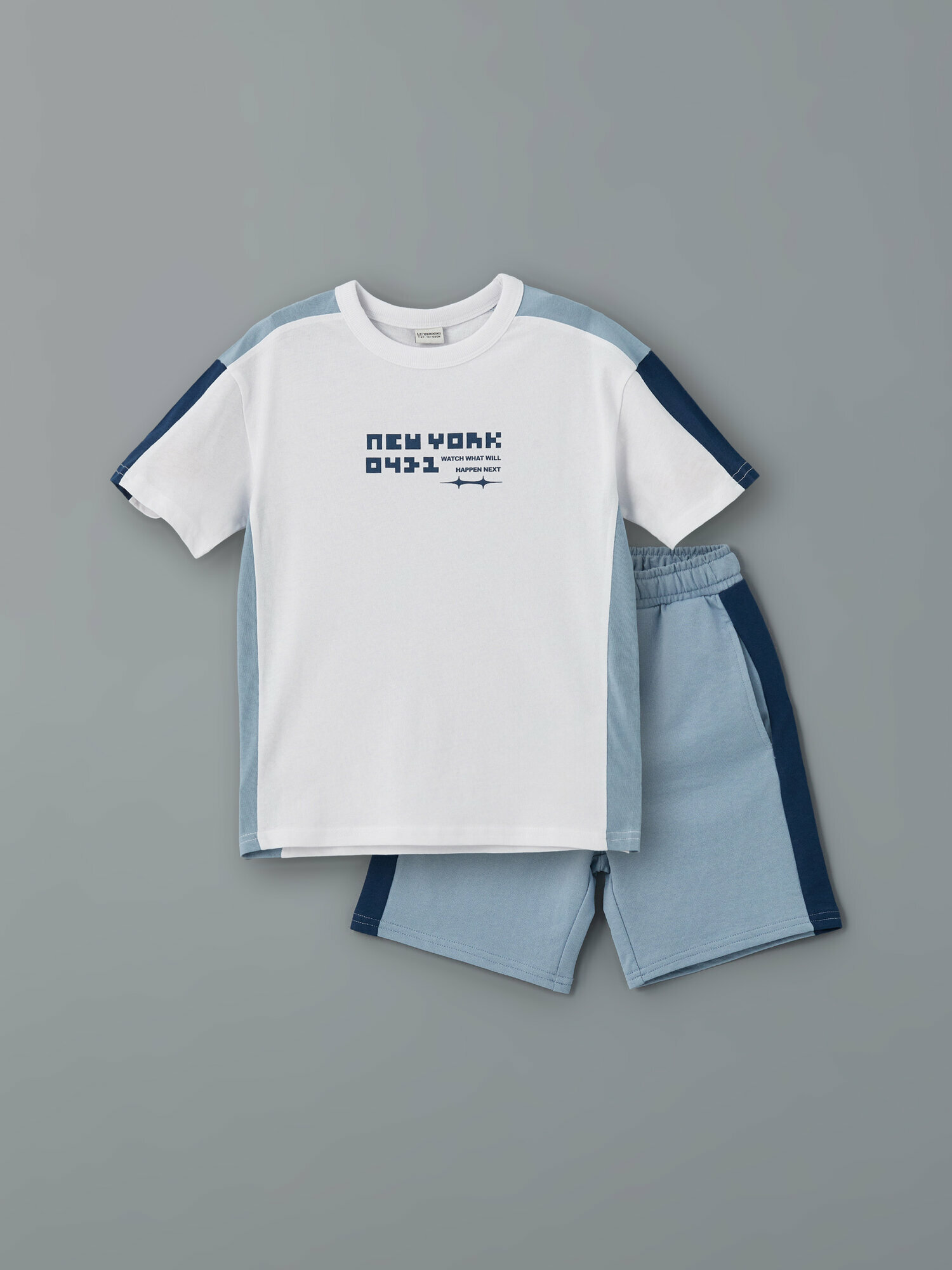 Комплект одежды LC Waikiki размер 13-14 лет синий белый