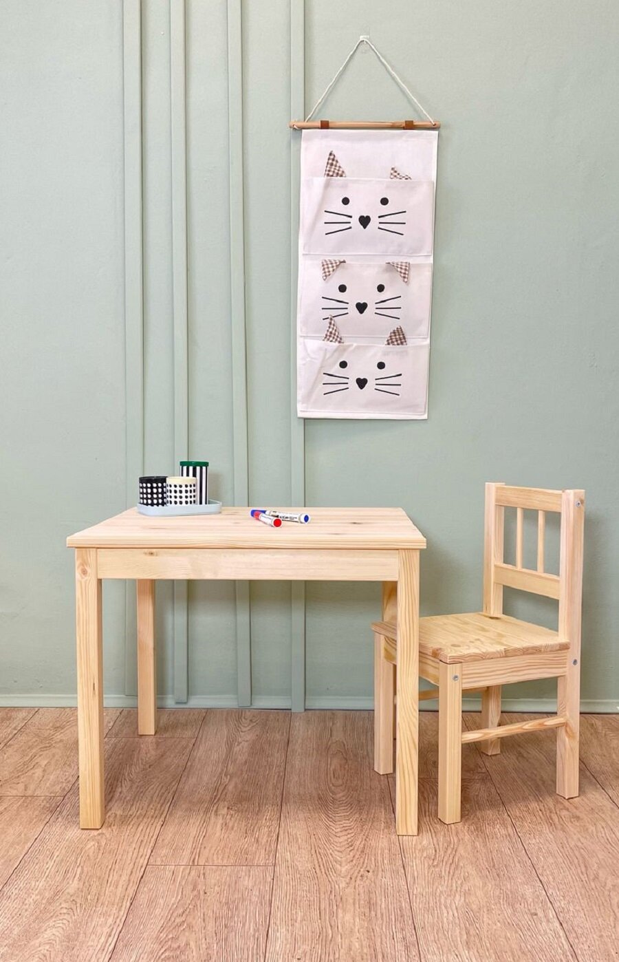 Столы И Стулья Для Детей Xiaomi Детский стол и стул (комплект) Свала Svala, сосна