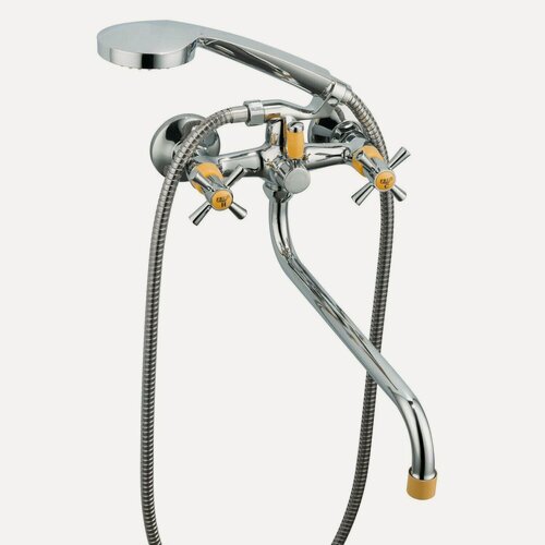 Изображение товара Смеситель Frud R22118-9, для ванны, силумин, комбинированный, вертикальный, 1500мм