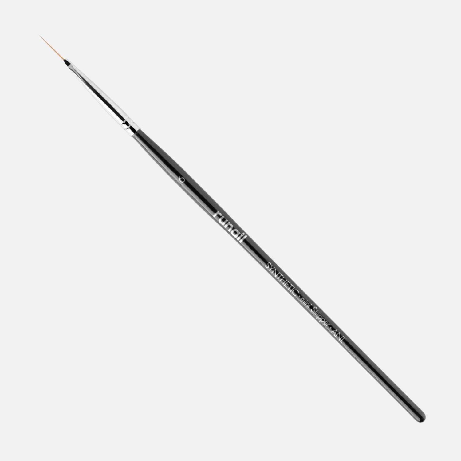 Кисть ruNail Mini Stripper 6ANL 0172 искусственный ворс