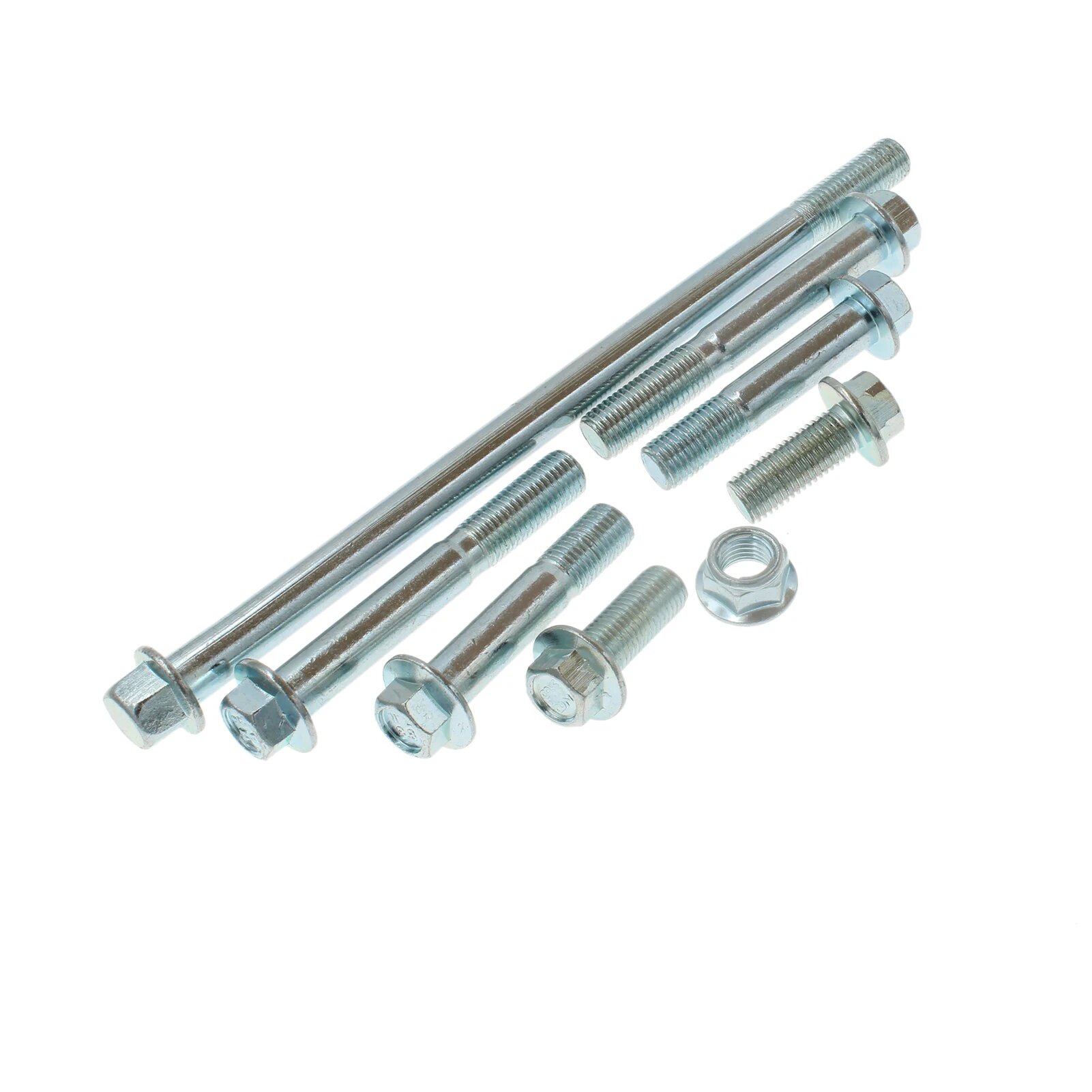 M10 * 25 50 70 125 130 140 150 155 160 180 мм 125 шаг класс 88 оцинкованный GB5787 фланец с шестигранной головкой болты 1Pcs 180mm