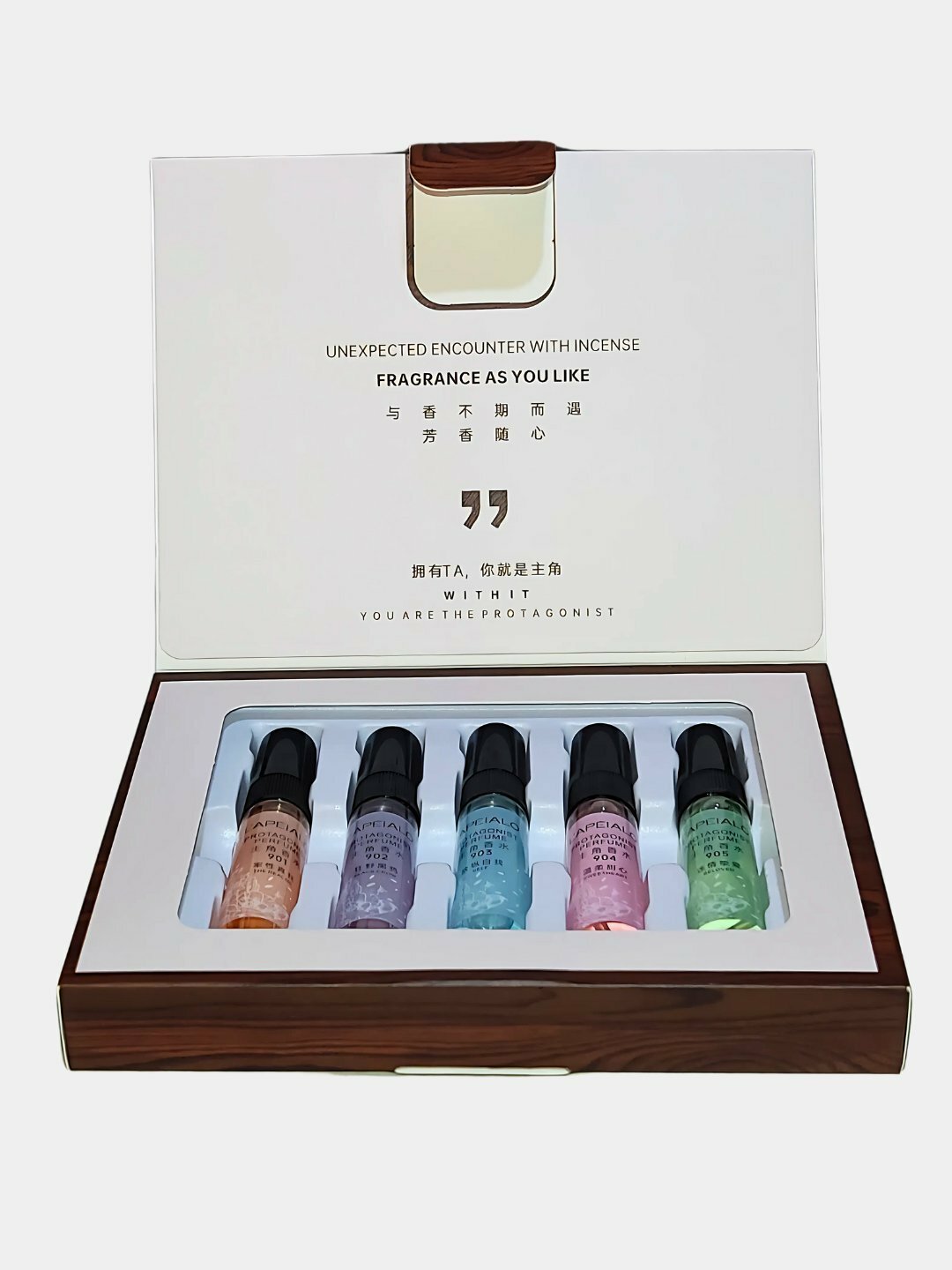 Подарочный набор духов для женщин с феромонами, 5 ароматов по 5 мл