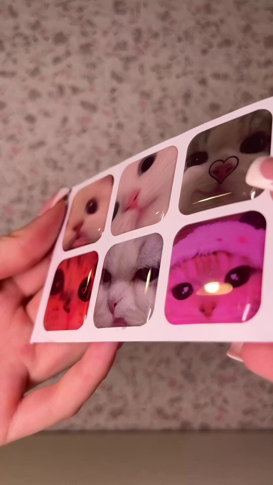 3Д стикеры "Котики" наклейки на телефон — фото 1